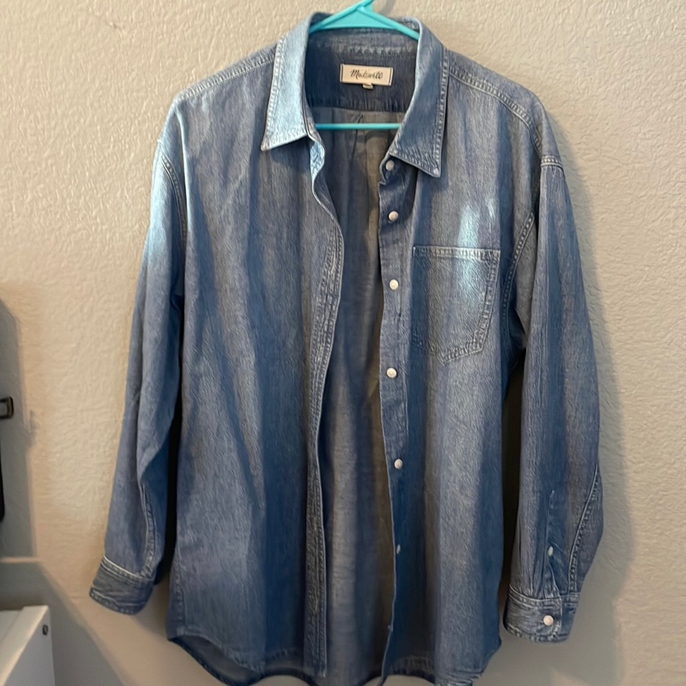 Madewell Denim Shirt Size Medium